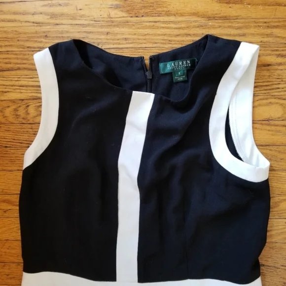 💥RALPH LAUREN BLACK AND WHITE DRESS💥✨PERFECT CONDITION✨ ⁉️ MAKE AN OFFER ⁉️ - Picture 3 of 4